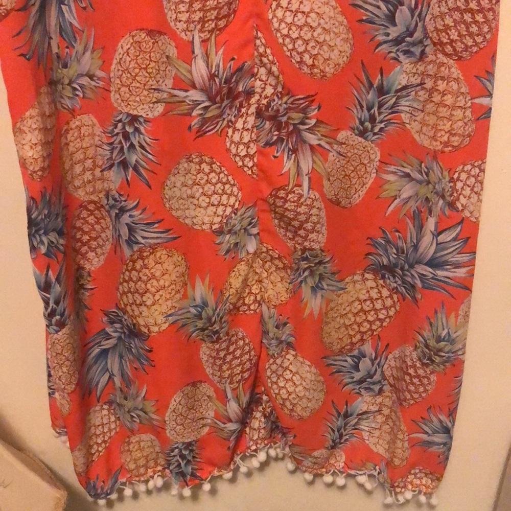 Side Slit Pom Pom Trimmed Kimono - Picture 7 of 7